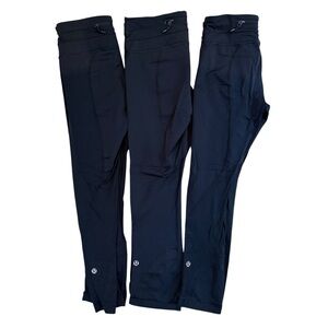 3!!! Lululemon athletica Black Athletic Leggings - Stretch Performance Bottoms